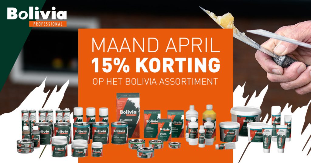 April 2021 - 15 procent korting op bolivia assortiment